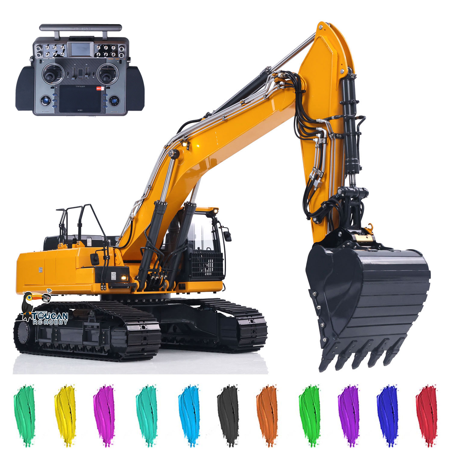 Rc Excavator Hobby - Toy Super Frog Metal 1/14 E400