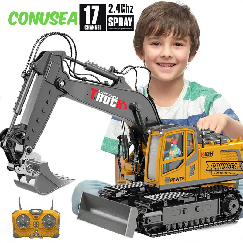 Rc Excavator Hobby - 12/15/17CH Rc Excavator Alloy Truck Toy