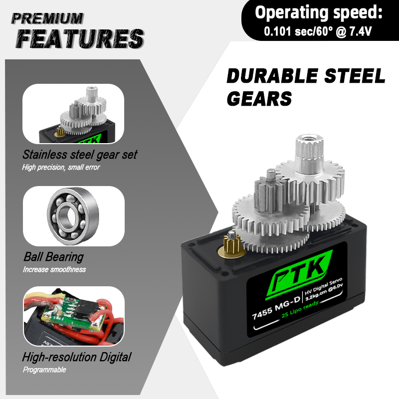PTK 7455MG-D servo 12g Digital - Rc Hobbies 리뷰 및 가격