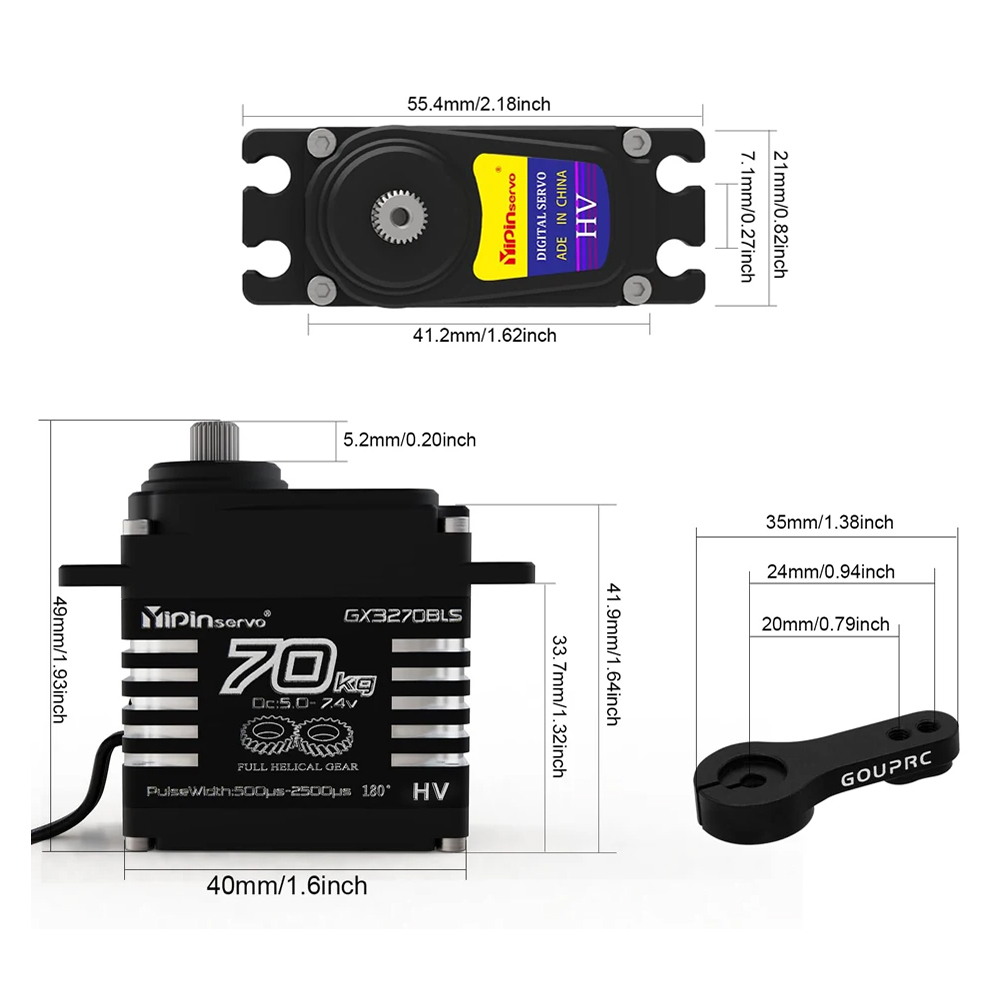 70KG 60KG 55KG Brushless Servo - Rc Hobbies 리뷰 및 가격