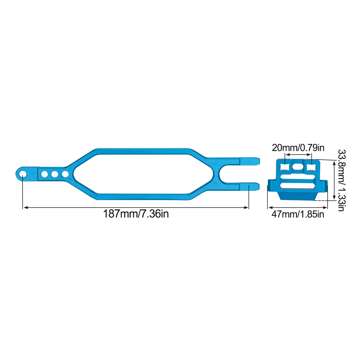 CNC Aluminum Hold Down Battery - Rc Hobby Racing 리뷰 및 가격