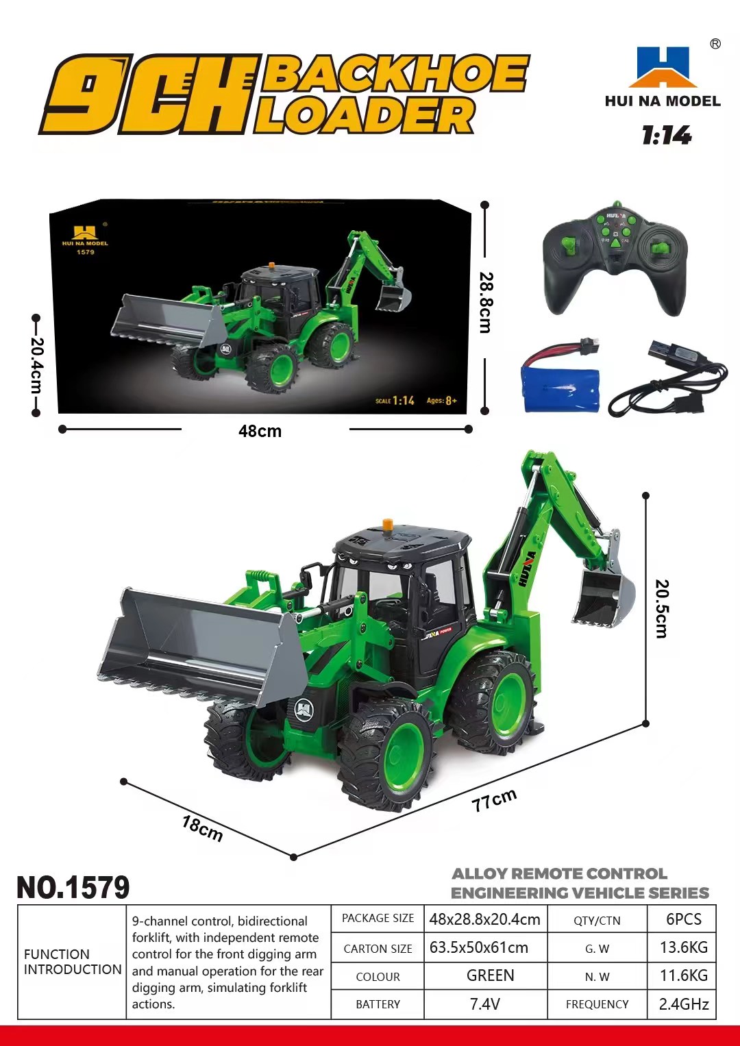 US Sale HUINA 1/14 1579 Remote - Rc Hobby Toucan 리뷰 및 가격
