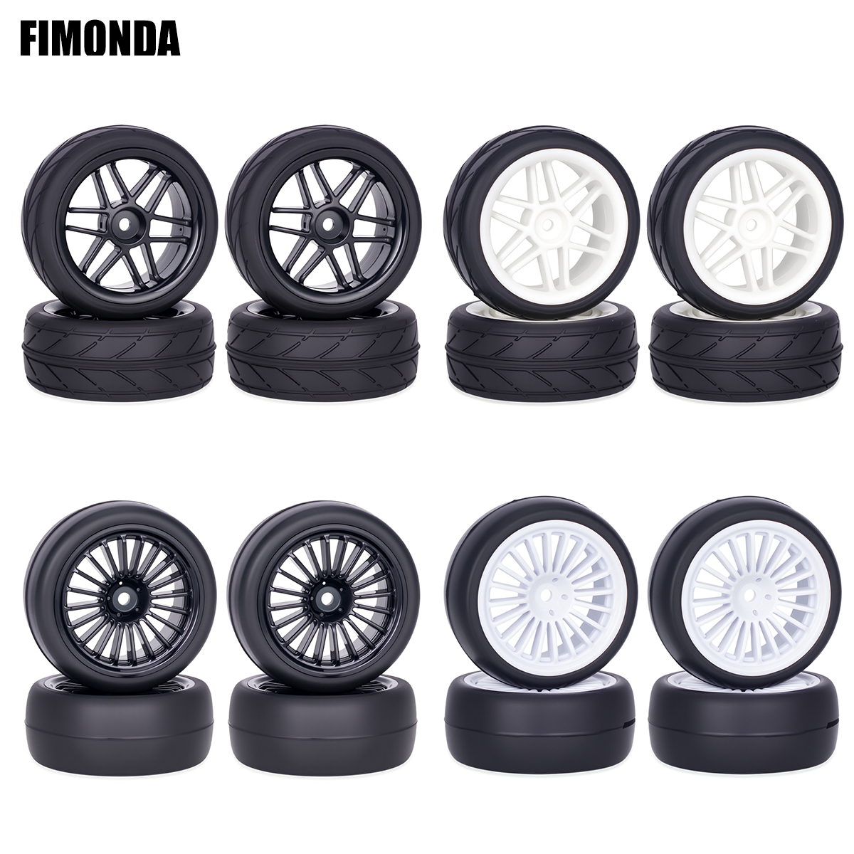 Pre-Glued RC Wheels Tires Set  - Rc Hobby Model 리뷰 및 가격
