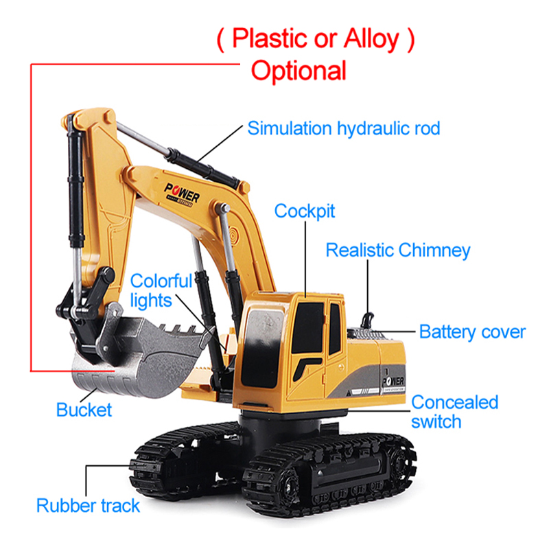 RC Excavator 2.4Ghz 6 Channel  - Rc Excavator Hobby 리뷰 및 가격